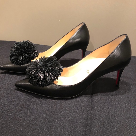 Christian Louboutin Shoes - Christian Louboutin PomPom black pumps